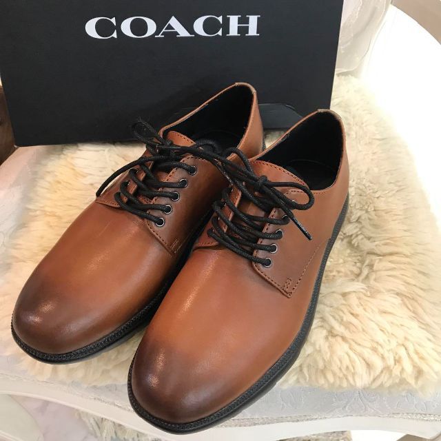 COACH(コーチ)の★ほぼ未使用★コーチ　プレーントゥ　シューズ　ドレスシューズ　レザー メンズの靴/シューズ(ドレス/ビジネス)の商品写真