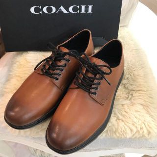 コーチ(COACH)の★ほぼ未使用★コーチ　プレーントゥ　シューズ　ドレスシューズ　レザー(ドレス/ビジネス)