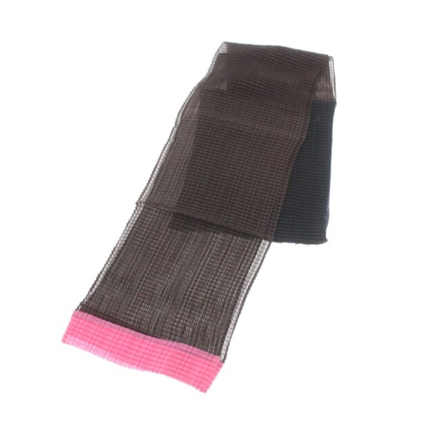 ISSEY MIYAKE イッセイミヤケ ストール - 茶x黒xピンク 【古着】 ISSEY MIYAKE イッセイミヤケ ストール - 茶x黒xピンク 【古着】