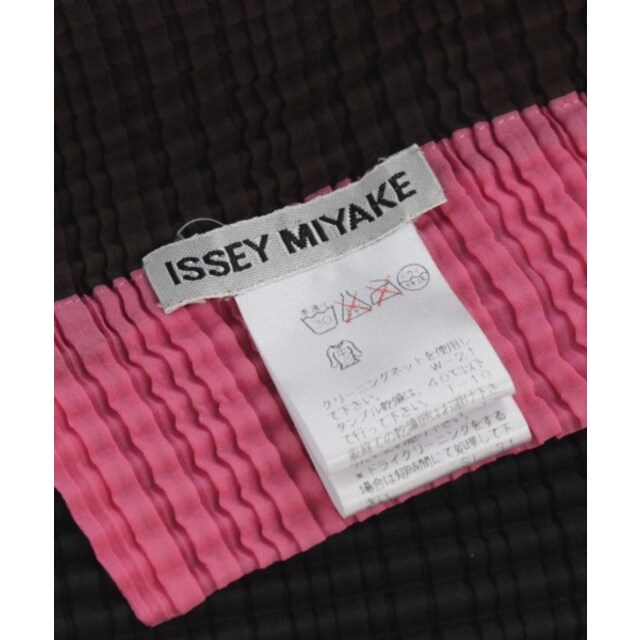 ISSEY MIYAKE イッセイミヤケ ストール - 茶x黒xピンク 【古着】 ISSEY MIYAKE イッセイミヤケ ストール - 茶x黒xピンク 【古着】