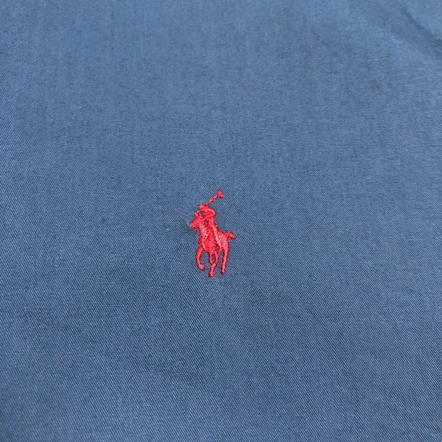 Ralph Lauren(ラルフローレン)の【ラルフローレン】ワンポイント刺繍ロゴビッグボタンダウンシャツ　ウィンターブルー メンズのトップス(シャツ)の商品写真