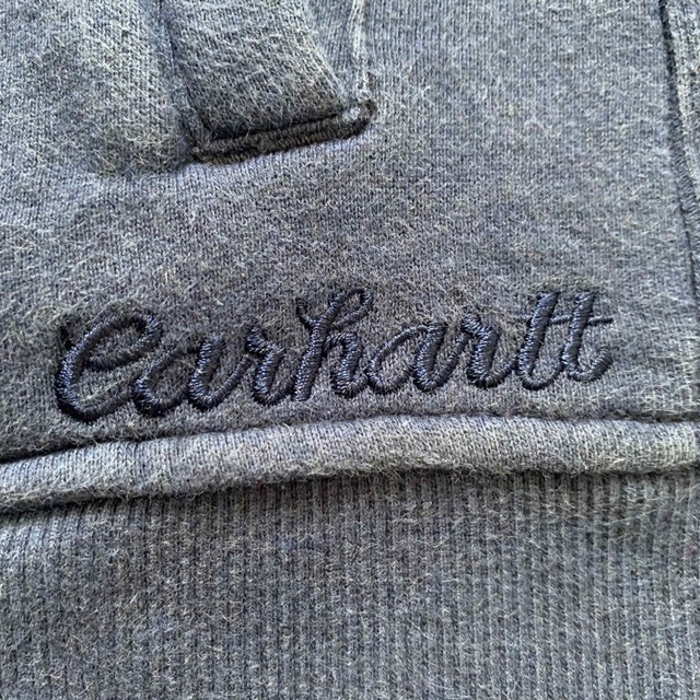 carhartt(カーハート)の【CARHARTT】カーハート フルジップスウェット スリーブロゴ ネイビー メンズのトップス(パーカー)の商品写真