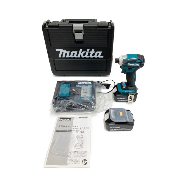 Makita(マキタ)の〇〇MAKITA マキタ 充電式インパクトドライバ 18v 6.0Ah TD172DRGX ブルー 未使用品 インテリア/住まい/日用品の文房具(その他)の商品写真