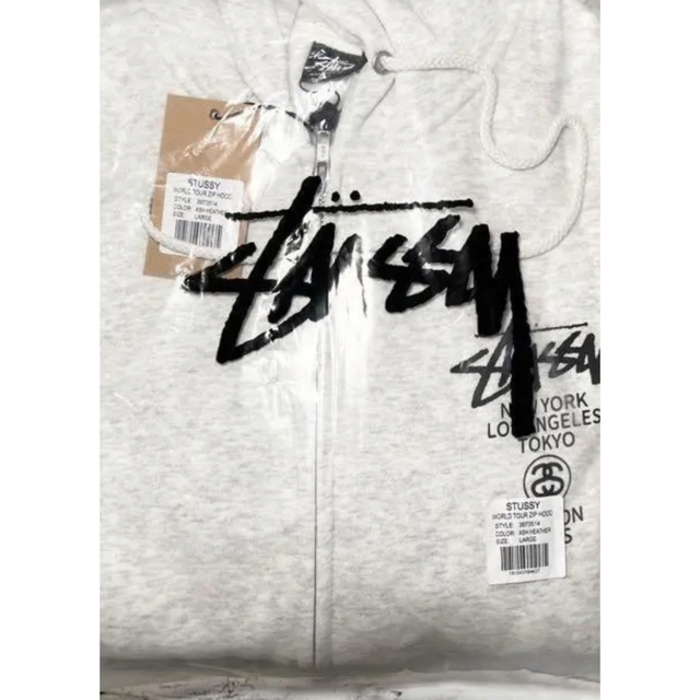 【新品】stussy スウェットパーカー　サイズL 2