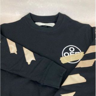 オフホワイト(OFF-WHITE)のOFF-WHITE オフホワイト TAPE ARROW スウェット L(スウェット)