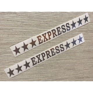 EXPRESS　カッテングステッカー ex03 20㎝　２枚セット(車外アクセサリ)