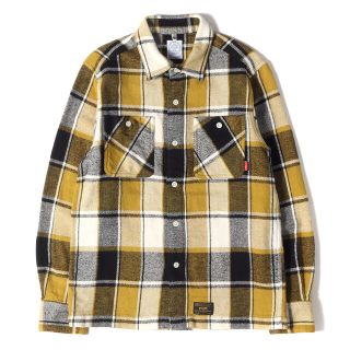 美品中古 WTAPS ダブルタップス シャツ ヘビー チェック フランネル
