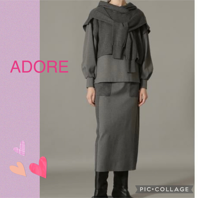 ADORE アモーレポンチ レイヤードトップス スカート セットアップ - その他