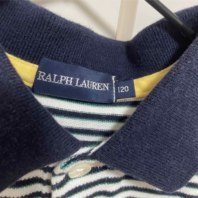 Ralph Lauren(ラルフローレン)のラルフローレン ボーダーポロシャツ120 キッズ/ベビー/マタニティのキッズ服男の子用(90cm~)(Tシャツ/カットソー)の商品写真