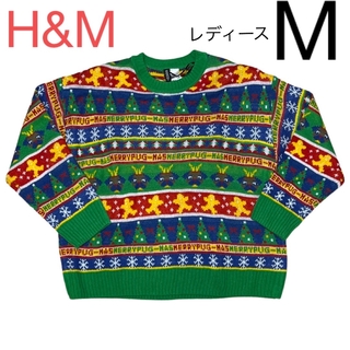 新品未開封品　H&M  クリスマス　ニット　セーター　M