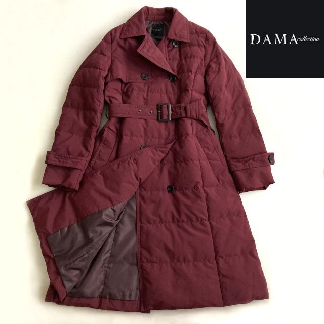 DAMA collection ダーマコレクションレザーコートLベージュAライン