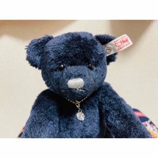 シュタイフ(Steiff)のSteiff シュタイフ×スワロフスキー　コラボ　サファイア テディベア　シルク(ぬいぐるみ)