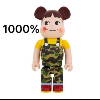 フジヤ(不二家)のBE＠RBRICK BAPE × ペコちゃん 1000% グリーン(その他)