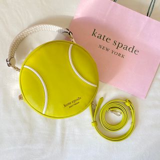 ケイトスペードニューヨーク(kate spade new york)のケイトスペード　ショルダーバッグ　テニス　ボール　ハンドバッグ　イエロー　百貨店(ハンドバッグ)