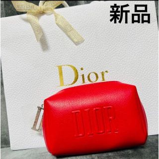 ディオール(Dior)の新品未使用　ディオール　ポーチ　クリスマス限定　スター　星　赤　レッド　ケース(ポーチ)