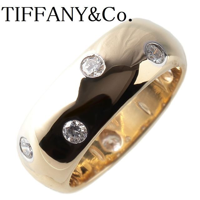 Tiffany & Co. - ティファニー ドッツ ダイヤ リング ワイド 10号～10.5号【9930】