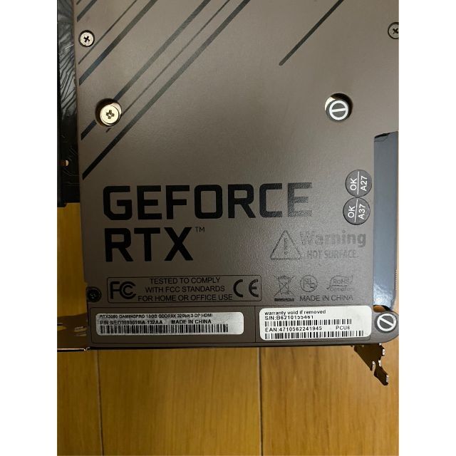 PALIT NVIDIA GEFORCE RTX 3080非LHR - PCパーツ