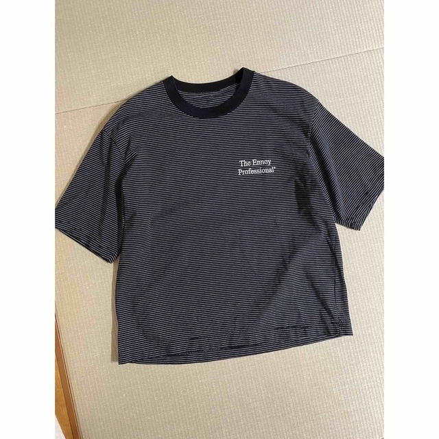 スタイリスト私物 ENNOY 在原みゆき エンノイ　ロゴtシャツ　navy  L