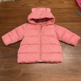 プチバトー(PETIT BATEAU)の中綿入りフードジャケッ18m 81cm(ジャケット/コート)