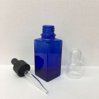 新品 角型 遮光瓶 ｺﾊﾞﾙﾄ ｽﾎﾟｲﾄ 容器 30ml ｱﾛﾏ ｺｽﾒ 詰替(アロマグッズ)