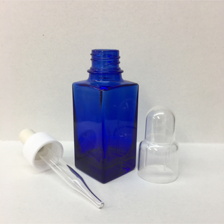 新品 角型 遮光瓶 ｺﾊﾞﾙﾄ ｽﾎﾟｲﾄ 容器 30ml ｱﾛﾏ ｺｽﾒ 詰替(アロマグッズ)