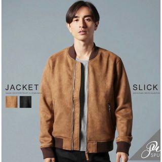 スリック(SLICK)の☆再値下げ【美品】ストレッチフェイクスエードボンバージャケット(その他)