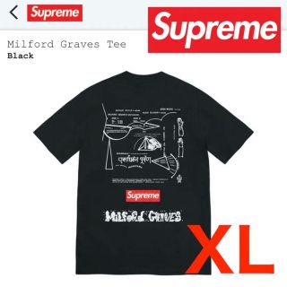 シュプリーム(Supreme)のSupreme Milford Graves Tee ブラック　XLサイズ(Tシャツ/カットソー(半袖/袖なし))