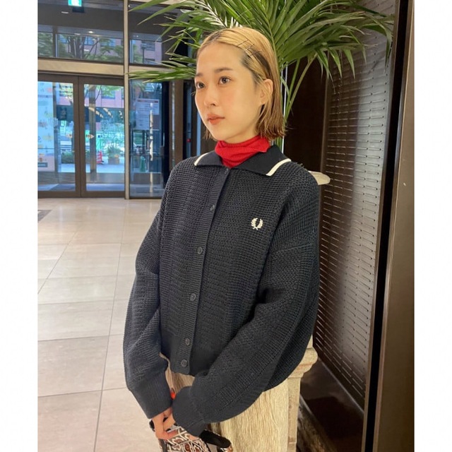 FRED PERRY × Ray BEAMS/別注カラーカーディガン