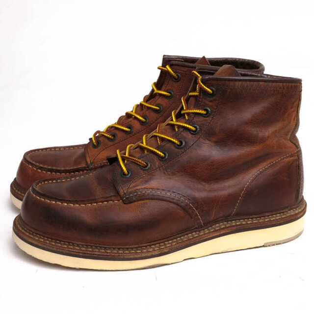 レッドウィング／RED WING ワークブーツ シューズ 靴 メンズ 男性 男性用レザー 革 本革 ブラウン 茶  1907 Classic Work 6inch Legacy Moc モックトゥ 定番 グッドイヤーウェルト製法