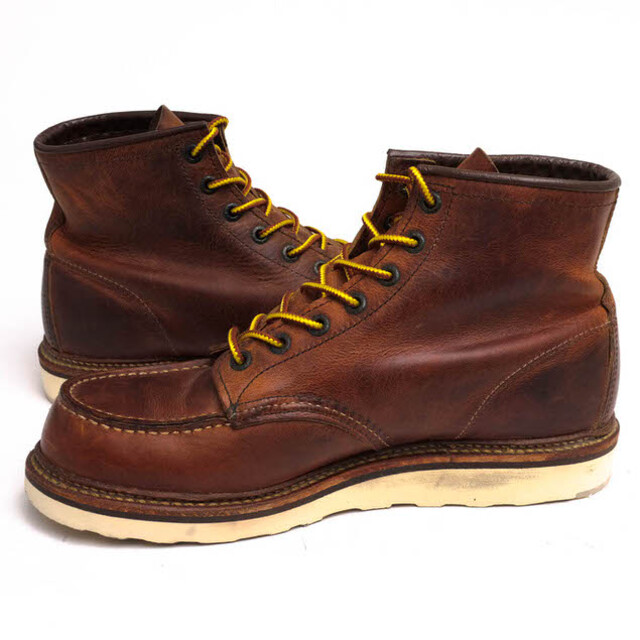 レッドウィング／RED WING ワークブーツ シューズ 靴 メンズ 男性 男性用レザー 革 本革 ブラウン 茶  1907 Classic Work 6inch Legacy Moc モックトゥ 定番 グッドイヤーウェルト製法