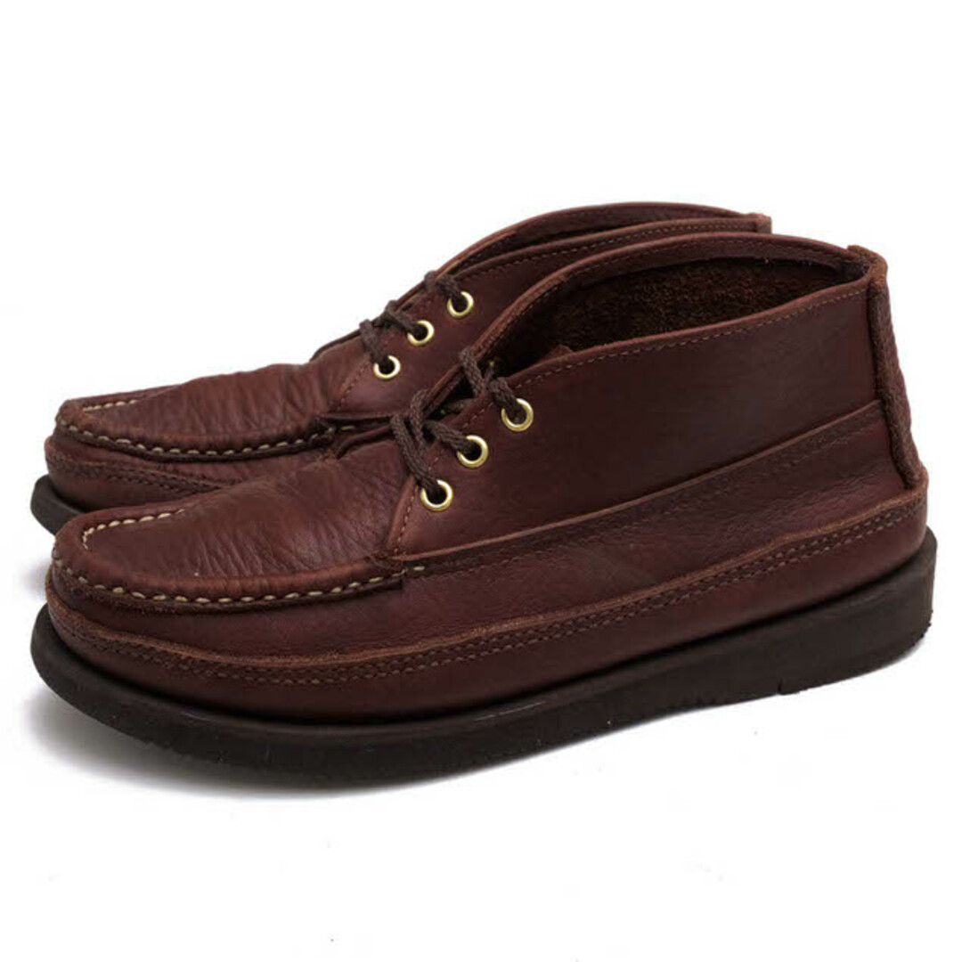 ラッセルモカシン／Russell Moccasin チャッカブーツ シューズ 靴 メンズ 男性 男性用レザー 革 本革 ダークブラウン 茶 ブラウン  SPORTING CLAYS CHUKKA BOOTS スポーティングクレイチャッカ フレックスソール モカシン Vibramソール 定番メンズ