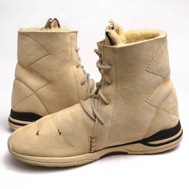 ビズビム/VISVIM シューズ スニーカー 靴 ハイカット メンズ 男性 男性用ウール 毛 ベージュ HURON MOC HiFOLK FRA VEG SHRLNG Vibramソール ムートン ビズビム/VISVIM シューズ スニーカー 靴 ハイカット メンズ 男性 男性用ウール 毛 ベージュ HURON MOC HiFOLK FRA VEG SHRLNG Vibramソール ムートン