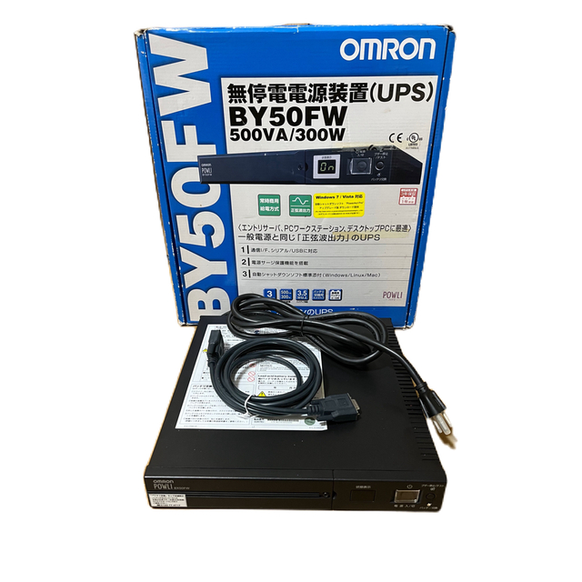 OMRON オムロン　無停電電源装置　BY 50FW出力容量500VA300W