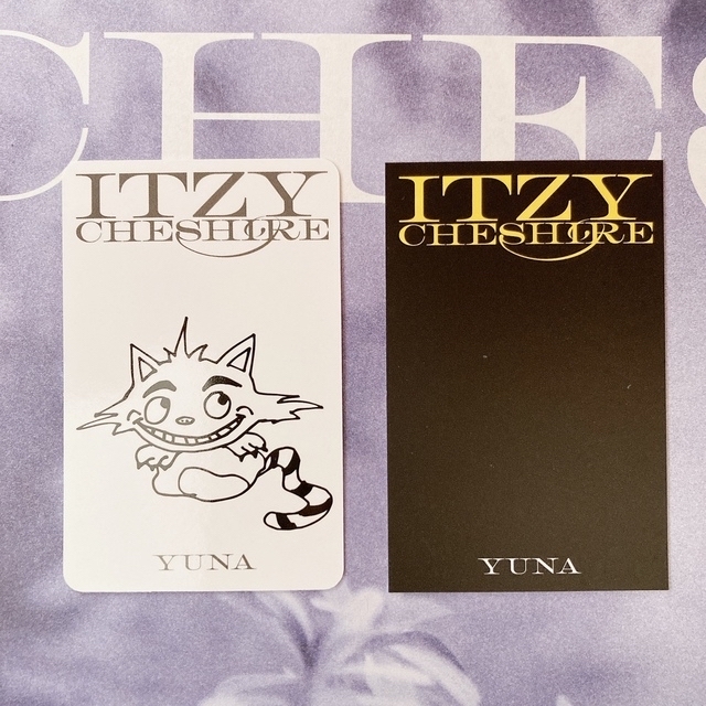 ITZY - ITZY YUNA ユナCheshire クリアフォトカード トレカ ITZY - ITZY YUNA ユナCheshire クリアフォトカード トレカ