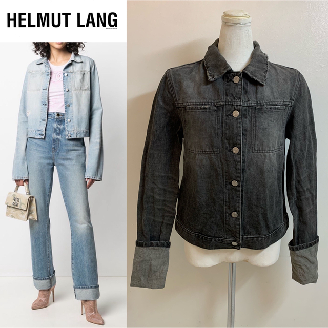 HELMUT LANG VINTAGE ITALY製 袖長デニムジャケット 男女 Gジャン