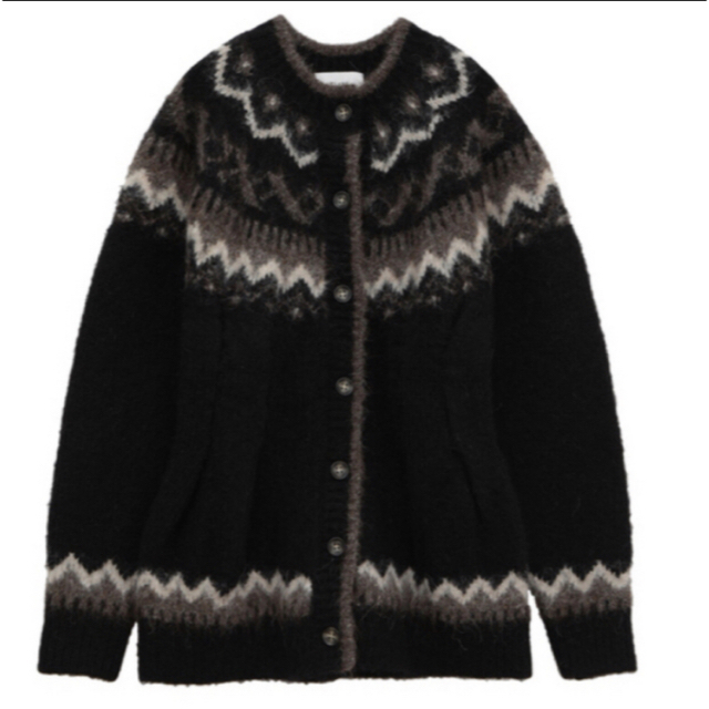 CLANE(クラネ)のCLANE NORDIC WEST SHAPE CARDIGAN サイズ 1 レディースのトップス(カーディガン)の商品写真