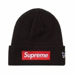 シュプリーム(Supreme)のSupreme New Era Box Logo Beanie Black 黒 (ニット帽/ビーニー)