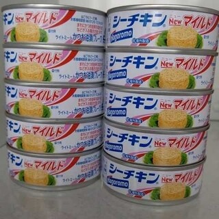 Hagoromo はごろもフーズ 10缶 シーチキン Newマイルド ツナ缶(缶詰/瓶詰)