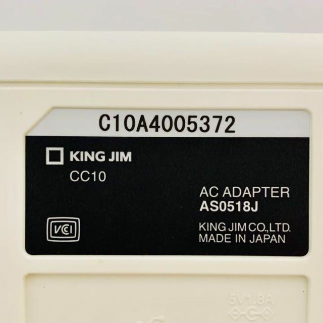 KING JIM CC10シロ + 専用ロール紙 メモタイプ CCM40 インテリア/住まい/日用品のオフィス用品(店舗用品)の商品写真