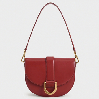 チャールズアンドキース(Charles and Keith)のCharles & Keith ガビーヌ サドルバッグ （Red）(ショルダーバッグ)