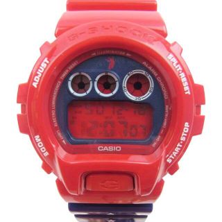 ジーショック(G-SHOCK)のG-SHOCK ジーショック 時計 DW-6900UN-4JR UNION PEGLEG NYC ユニオン ペグレグ タイアップ モデル ウォッチ 腕時計 レッド系 ブルー系【極上美品】【中古】(腕時計(アナログ))