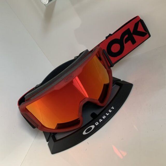 OAKLEYオークリー【LINE MINER L】赤/黒FP限定 プリズムレンズ