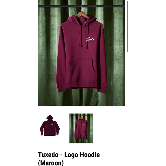 【Tuxedo】Logo Hoodie (Maroon)