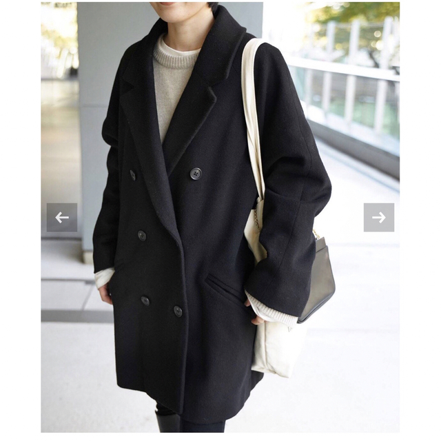 新品未使用タグ付き】Short Double コート(BLACK) お気に入り vivacf.net