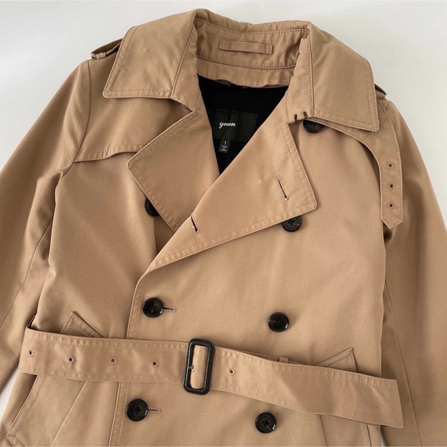 green - 美品 green グリーン HYKE トレンチコート ライナー付き Sの