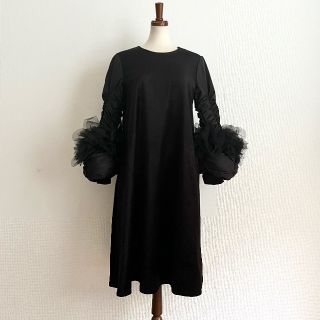 コムデギャルソン(COMME des GARCONS)のコムデギャルソン/チュール・フレア・ワンピース・ドレス・紙タグつき・AD2021(ひざ丈ワンピース)