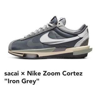 ナイキ(NIKE)のsacai × Nike Zoom Cortez  Grey 27cm (スニーカー)