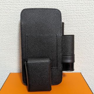 エルメス(Hermes)の【HERMES】エルメス スマホポシェット エルメスウェイ ブラック(モバイルケース/カバー)