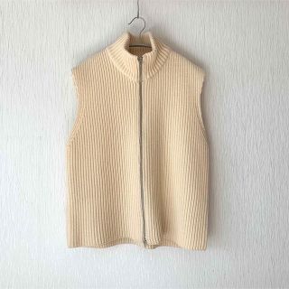 ウル(URU)のURU 21AW ZIP UP KNIT VEST ドライバーズベスト(ニット/セーター)