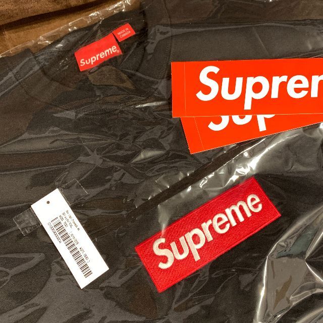 新品 Supreme Box Logo crewneck Black XXL